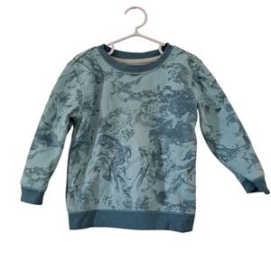 3/15$ George Toddler Sweatshirt | Size 2T | Blue-Green Marble Print